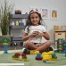 ECR4Kids Transparent Bricks | 128 Piece Math Manipulatives Value Pack | Creative Sensory STEM Learning Toy | Educational Interlocking Building Blocks Set for Kids Ages 3+ Multicolor 128 Pieces